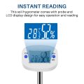 OYPFXMI TA290 Digital Soil Hygrometer Moisture Meter Temperature Humidity Tester with Probe for Gardening Farming. 
