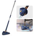 Extendable Triangle Mop 360° Rotatable Squeeze Floor Cleaning Dry & Wet- Color May Vary. 