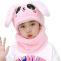 Cute Warm Baby Velvet Fur Monkey Cap Topi Soft Winter Hat Beautiful Design For Baby Boy And Girl. 