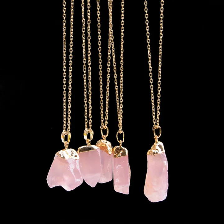 %E3%80%90Good%20sharing!%E3%80%91Zhuang%20Zhou%20Natural%20Pink%20Crystal%20Original%20Stone%20Phnom%20Penh%20Pendant%20Necklace%20Woolen%20Chain%20Women's%20Accessories%202470%20-%20Image%203