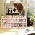 Creative Photo Stand Combined Decorative Photo Frame with 12 Month Slots Home Decor. 