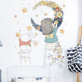 Cartoon Stars Garland Sticker Home Living Room Decor Vinyl Wall Sticker Little Girl Moon DIY Kids Door Mural Wallpaper CF8. 