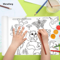 Wenefang Kids Drawing Paper Large Coloring Roll For Kids Toddler Art And Creativity Toys Continuous Coloring Paper Roll For Toddler Ages. 