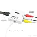Mini Hd Video Converter Box Hdmi Rca Av/Cvsb L/R Video Adapter. 