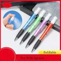All-in-One Ballpoint Pen with Sanitizer Spray and Fragrance Mist, Refillable Rubber Grip for On-the-Go Freshness and Cleanliness. 