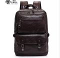 Pu Genuine Leather Men Backpacks New Fashion Real Natural Leather Student Backpack Boy Luxury Brand Large Computer Laptop Bag by KTM. 