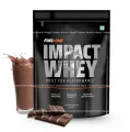 MuscleBlaze Fuel One Impact Whey Protein Powder 1kg / 2.2lbs Chocolate Flavor with 23g Protein per Scoop. 