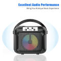 Portable 4-Inch Bluetooth DJ Speaker Set – Wireless Microphone, Powerful Bass, LED Party Lights, Home Entertainment & Outdoor Music Speaker. 
