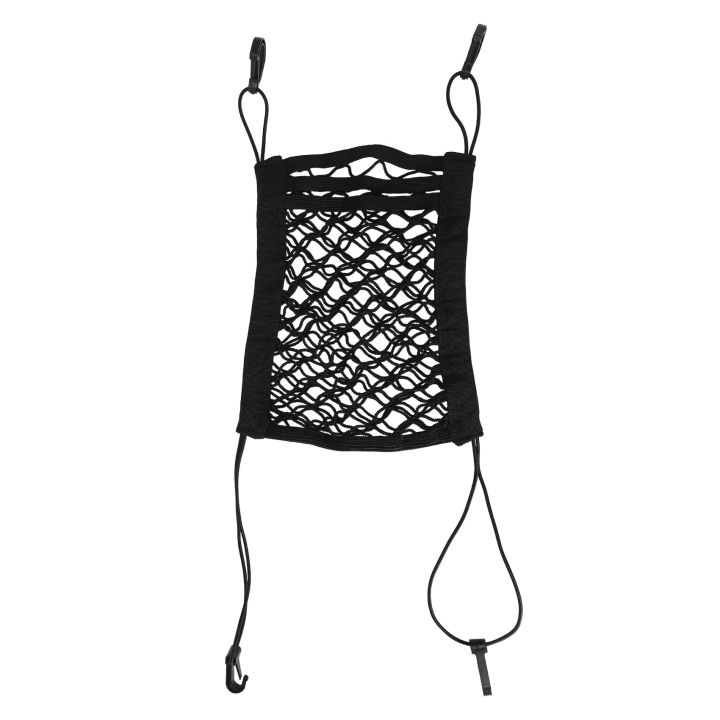 NAMUNY 3-Layer Car Mesh Organizer, Stretchable Seat Back Net Bag, Barrier of Backseat Pet Kids, Cargo Tissue Purse Holder, Driver Storage Netting Pouch