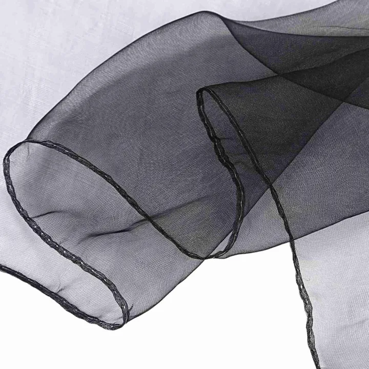 fasdaga%202X%20Lovely%20Fashion%20Plain%20Square%20Chiffon%20Neck%20Scarf%20Scarves%2070%20cm%20x%2070cm%20(Black)%20-%20Image%208