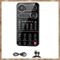 K9 Voice Changer Live Sound Card 12 Electric Tones Microphone Live Broadcast Sound Card for MobilePhone Computer PC Spare Parts. 