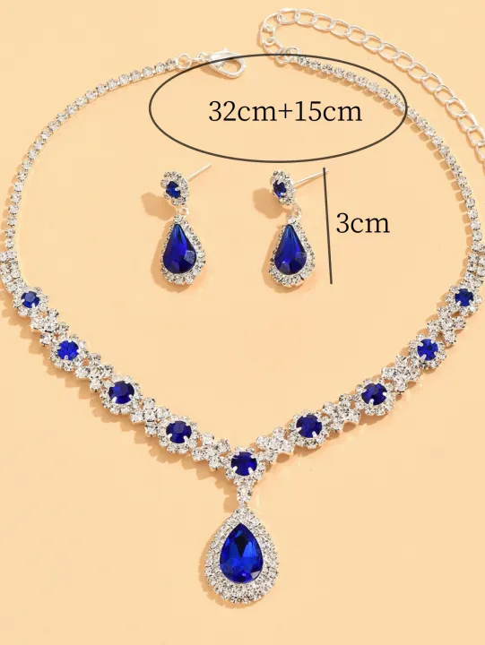 3%20pieces%20of%20women's%20crystal%20droplet%20necklace%20with%20earrings%20set%20for%20wedding%20evening%20dress%20accessories%20-%20Image%206