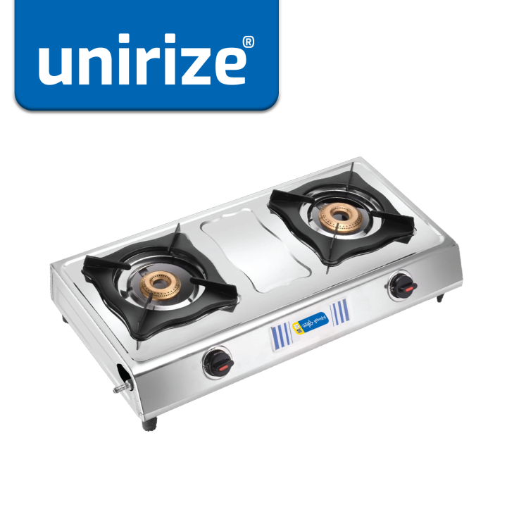 Unirize SS Gas Stove Venus 2Burner Non Auto