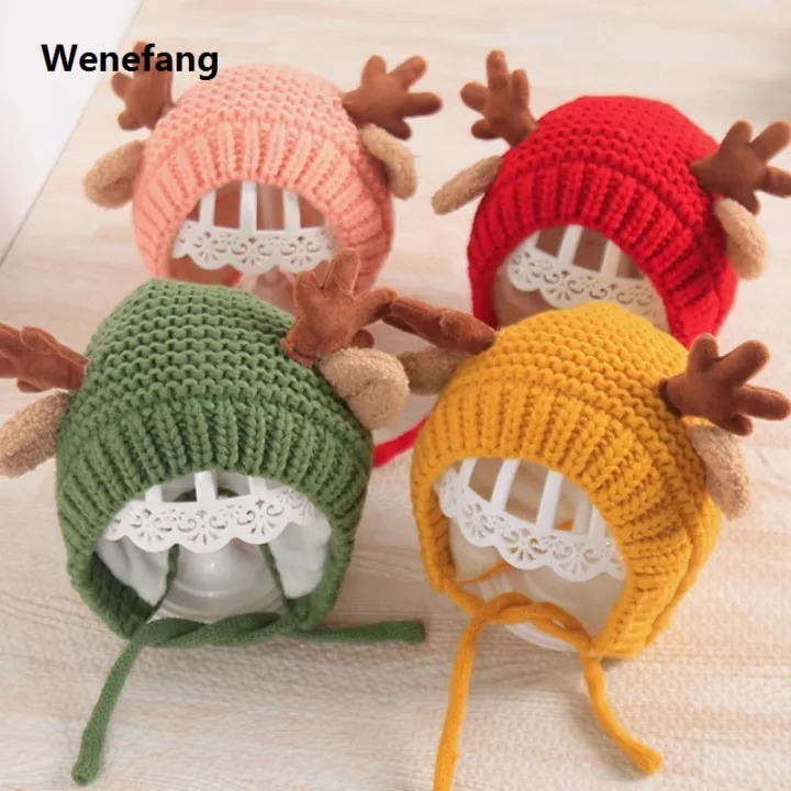 Wenefang%20Cute%20Winter%20Warm%20Kids%20Girl%20Boys%20Baby%20Hats%20Fleece%20Wool%20Hemming%20Caps%20with%20Ball%20Solid%20Wool%20Ear%20Protection%20Hats%20Soft%20Newborn%20Bonnet%20-%20Image%205