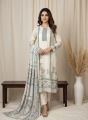 Premium Muslin Digital Print Pakistani Suit – Cream (3PC) By Noor Fashion Nepal. 