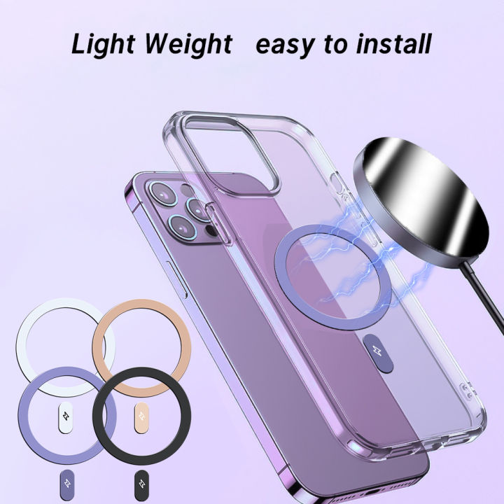 New%20For%20MagSafe%20Metal%20Magnetic%20Ring%20for%20iPhone%2014%2013%2012%20Pro%20Max%20XR%20X%20Wireless%20Charging%20Magnet%20Sticker%20Car%20Holder%20Magnetic%20Plate%20-%20Image%203