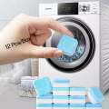 12Pcs Washing Machine Cleaner Stain Dirt Washing Cleaning Washer Clean Detergent Effervescent Tablet Wash Machine Cleaner. 