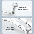 25.5 * 10.5 CM Back door hook durable Stainless steel  Hangers without punching holes Bedroom door storage storage wall hanging for door bath bedroom heating. 