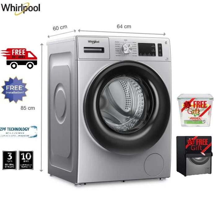 Whirlpool Xpert Care 7kg _  33010  Front Load Washing Machine with in-built Heater ( 5 Star)