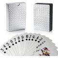 24K Silver Playing Cards Waterproof Cards Golden Playing Card Set. 