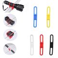 2025 NEW Durable Factory Price 5Pcs Quality High Silicone Elastic Strap Bicycle Torch Flashlight Handle Bar Holder Mount Universal. 