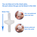 40 Pcs 1/4Inch Check Valve 6mm PVDF One Way Valve Inline Check Valve Non Return Check Valve for Fuel Gas Liquid Air. 