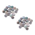 fasdaga Green Abalone Inlay Dots 6mm Guitar Ukulele Banjo Maker (Pack of 40). 
