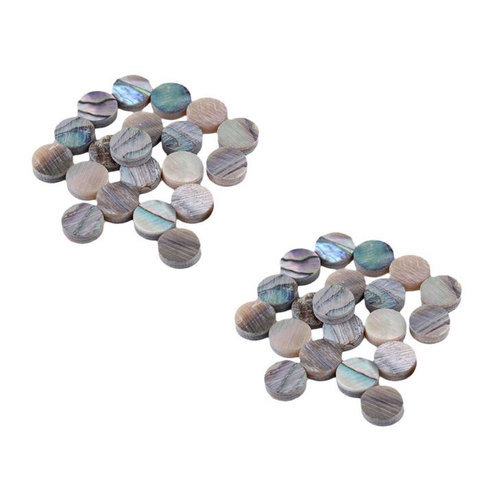 fasdaga Green Abalone Inlay Dots 6mm Guitar Ukulele Banjo Maker (Pack of 40)