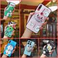 Glitter Durable Phone Case For ZTE Blade A35/A55 Rotatable stand Soft Case Back Cover quicksand Fashion Design cute TPU. 