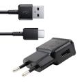 Genuine Fast Travel Charger Adapter with USB Type-C Cable Galaxy S10, S10 Plus, S10. 