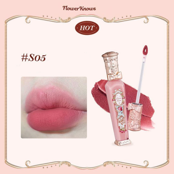 Flower%20Knows%20Strawberry%20Rococo%20Cloud%20Liquid%20Lipstick%20Cream%20Lip%20Glaze%20Matte%20Milk%20Tea%20korean%20Makeup%20Long%20Lasting%20Lipgloss%20-%20Image%207