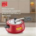Prestige 10766 5 LTR IB Pressure Cooker in Red Color. 