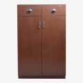 Brown Wooden Shoe Rack 33X48X13". 