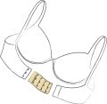 Soft Back Bra Hook 3 Row Extenders 3-hook, 4-hook Set For Women. 