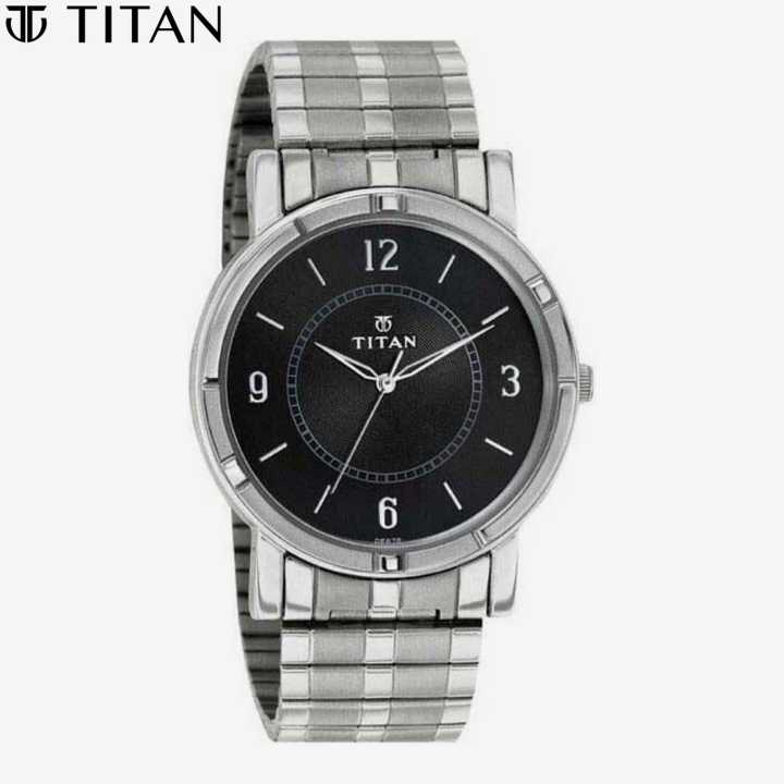 Titan   1639Sm03 Analog Black Dial Watch For Men