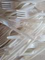 Plastic fork spoon (kata chamcha) 90 pcs. 