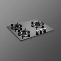 KAFF 3 Burner Built-In-Hobs | Crista CRH 603 | 60cm | Auto Electric Ignition | Black Tempered Glass (8 mm Thick). 