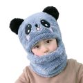 Cute Warm Baby Velvet Fur Monkey Cap Topi Soft Winter Hat Beautiful Design For Baby Boy And Girl. 