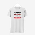 Quote printed White Premium T-Shirt. 