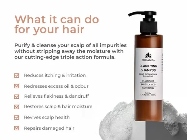 Suganda%20%20Clarifying%20Shampoo%20for%20Healthy%20Scalp%20&%20Hair%20with%20Salicylic%20Acid%20&%20Fluidipure%20%7C%20Control%20flakiness,%20Itching,%20Irritation%20%7C%20All%20Scalp%20Types%20%7C%20All%20Hair%20Types%20%7C%20Men%20&%20Women%20%7C%20200ml%20-%20Image%203
