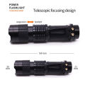 Mini UV Flashlight LED Ultraviolet Torch Light UV Lamp Zoomable 3 Modes Outdoor. 