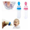 90ml Safe Newborn Baby Feeding Bottle Toddler Silicone Squeeze Feeding Spoon Milk Bottle Baby Training Feeder Food Supplement. 
