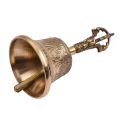 Tibetan Buddhist Bell Bronze Hand Bell with Vajra Padding for Meditation Prayer. 