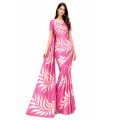 Printed Saree for Women Fashionable Design Geogette Saree. 