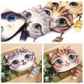 New Coin Change Purse Cute Design Big Face Small Tail Cat Coin Bag with Zipper Cartoon Cat Zero Wallet Cat Head Meow. 