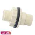 Cream Color Marvel CPVC Tank Adapter 20mm Set Of 6. 