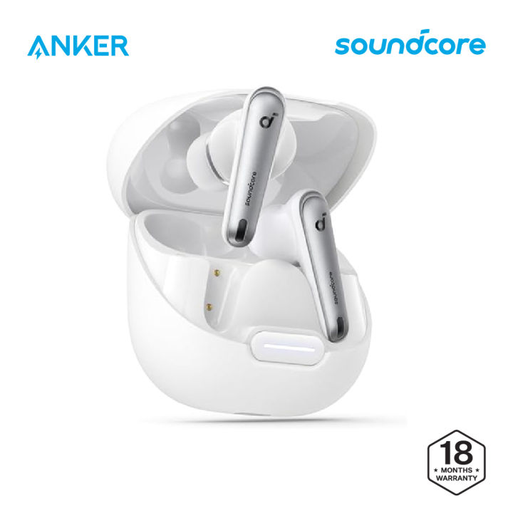 soundcore by Anker Liberty 4 NC Noise Cancelling Earbuds, 98.5% Noise Reduction, Adaptive Noise Cancelling to Ears and Environment, Hi-Res Sound, 50H Battery, Wireless Charging, Bluetooth 5.3