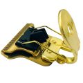 NAMUNY 2x T-Shaped Hair Clipper Blade with Stand T9 Blade Trimmer Replacement Replacement Clipper Silver & Gold. 