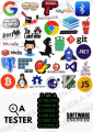 Developer Sticker Pack – Programming, Coding & Tech Vinyl Stickers for Laptop, PC, Desk & Workspace. 