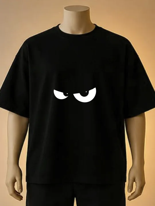 Minimalist%20Angry%20Eyes%20Black%20Graphic%20T-Shirt%20-%20Image%203